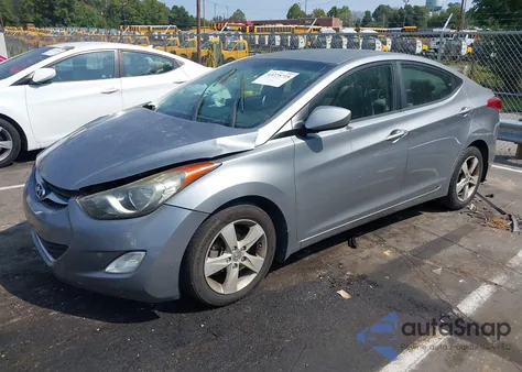2013 Hyundai Elantra Gls from USA, damaged, VIN KMHDH4AEXDU931661